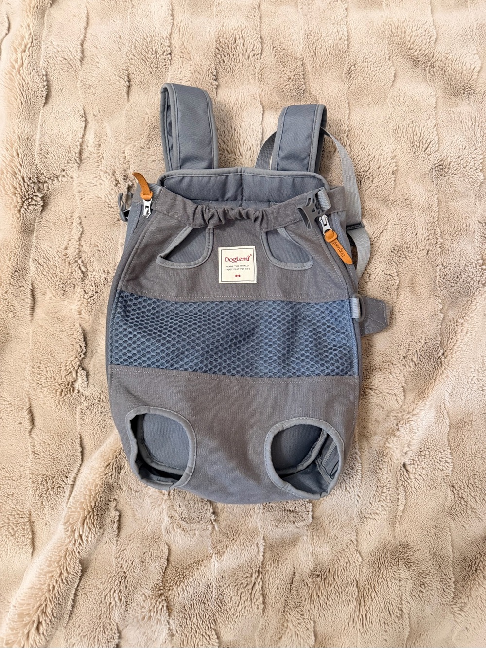 DogLemi Legs-Out Hands-Free Front/Back Pet Carrier Backpack